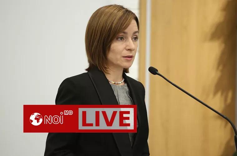 Maia Sandu face declarații de presă după anularea stării de urgență (LIVE)