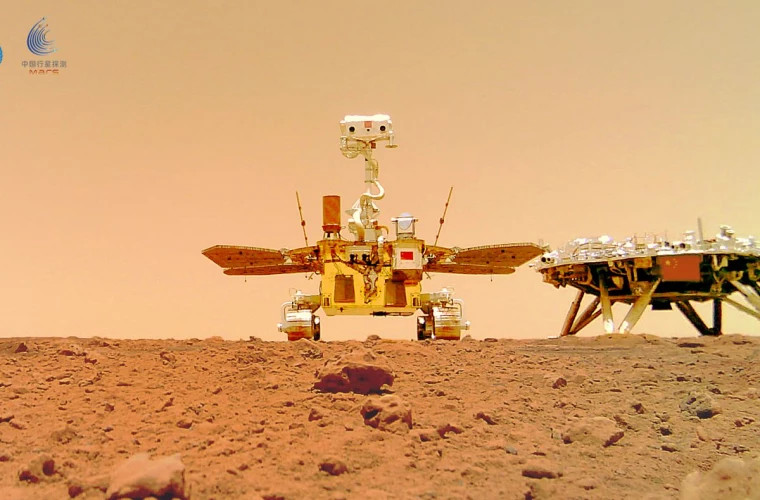 China a trimis primele video-uri și sunete captate de roverul Zhurong pe Marte