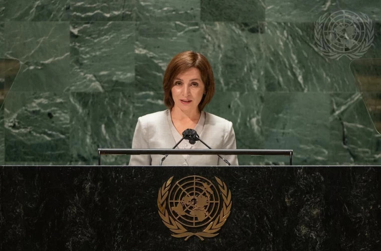 Maia Sandu a ținut un discurs la tribuna Adunării Generale a ONU