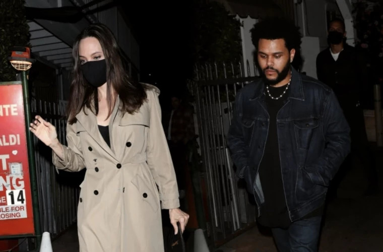 Angelina Jolie și The Weeknd, surprinși din nou împreună în Los Angeles
