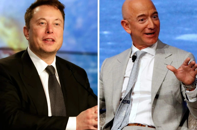 Elon Musk îl ironizează din nou pe Jeff Bezos