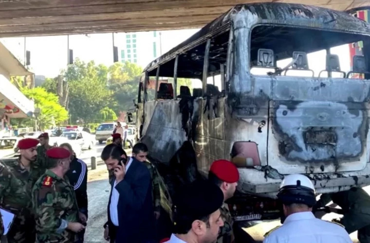 Siria: 13 membri ai personalului militar, ucişi în explozia unei bombe la Damasc 
