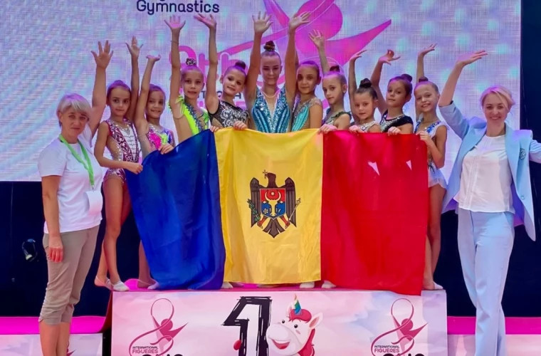 Молдова завоевала золото на международном турнире по художественной гимнастике