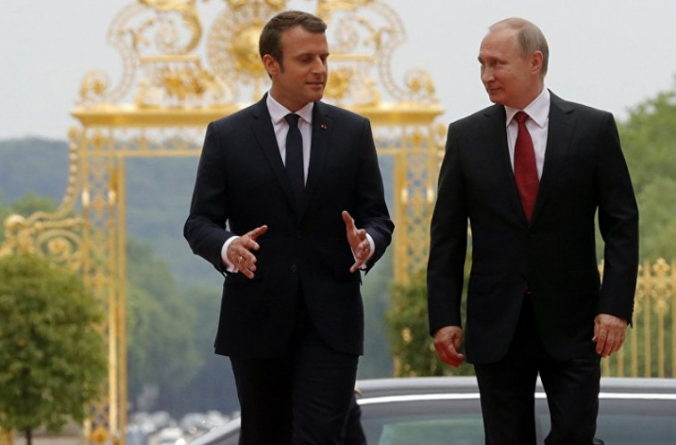 ”Dragă Vladimir”: Netul face haz de familiarismul lui Macron