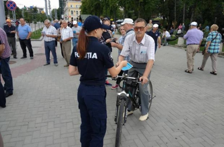 Poliția Națională a anunțat cîți cetățeni au protestat ieri în capitală 