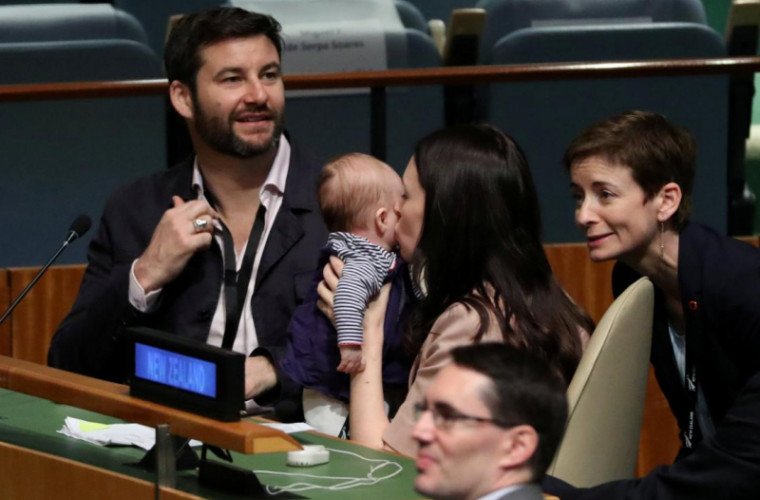 Premierul Noii Zeelande, cu fetița de 3 luni la Adunarea Generală a ONU