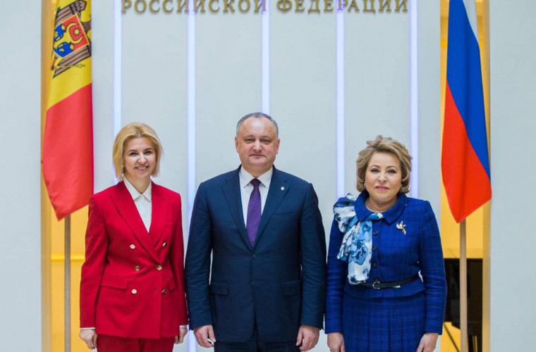 Dodon: Ne dorim restabilirea relațiilor de parteneriat dintre Parlamentul Moldovei și cel al Rusiei
