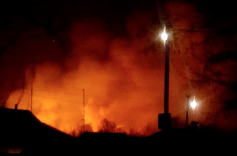 Пожар на атомной электростанции в Украине