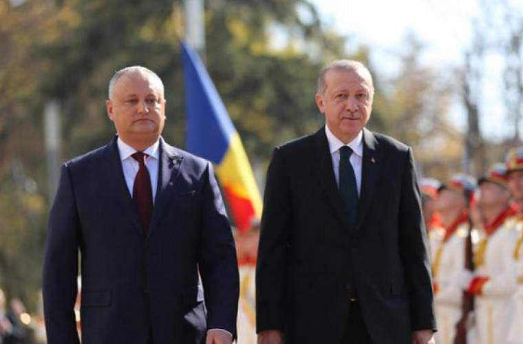 Dodon pleacă într-o vizită de lucru în Turcia, la invitaţia lui Erdogan