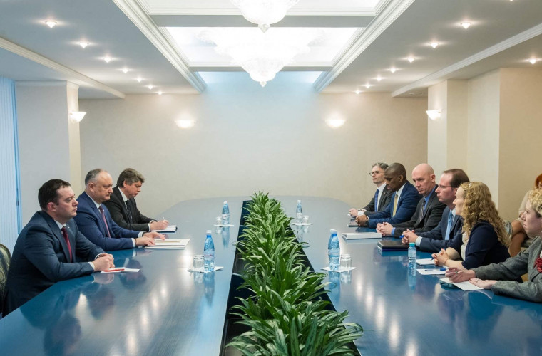 Dodon: Moldova va continua consolidarea cooperării bilaterale cu SUA