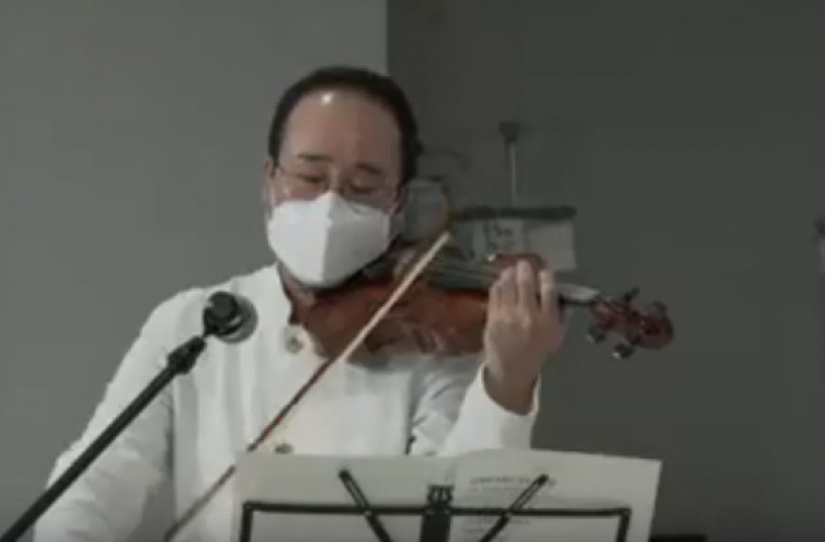 Concert de muzică clasică într-un spital cu pacienţi infectaţi cu coronavirus (VIDEO)