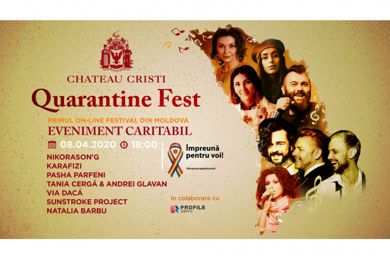 Quarantine Fest, primul festival online din Moldova, îți aduce în această seară muzică de calitate, solidarizare și explozii de emoții faine!
