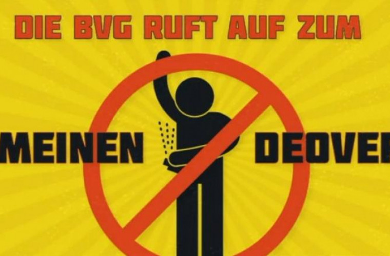 Operatorul de transport din Berlin: „Nu folosiți deodorant! Poate așa vă puneți masca”