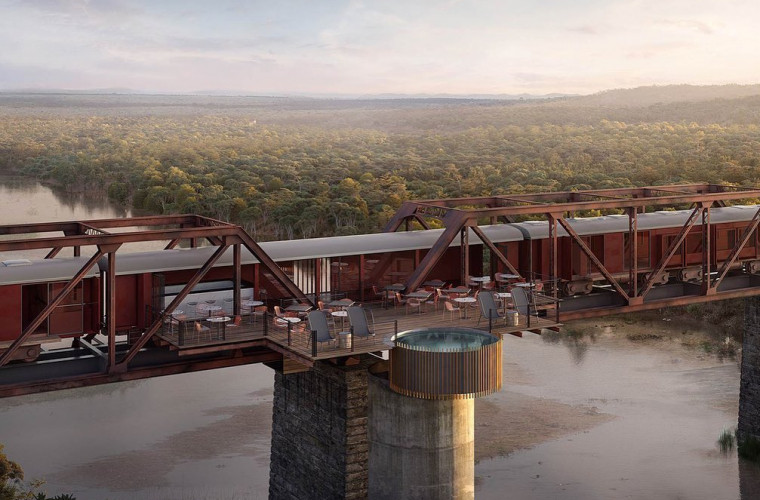 În Africa de Sud un tren oprit pe pod va fi transformat în hotel (FOTO)