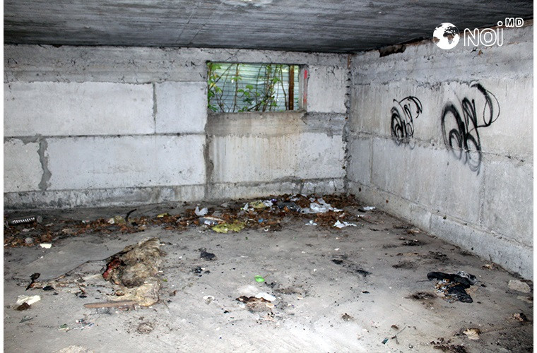 O construcție uitată de la Botanica, adăpost pentru gunoi și șobolani (FOTO)